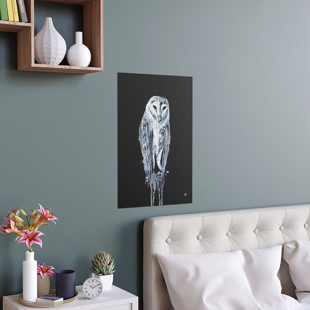 Silent Owl - Fine Art Posters. Wall art. Painting. Artwork