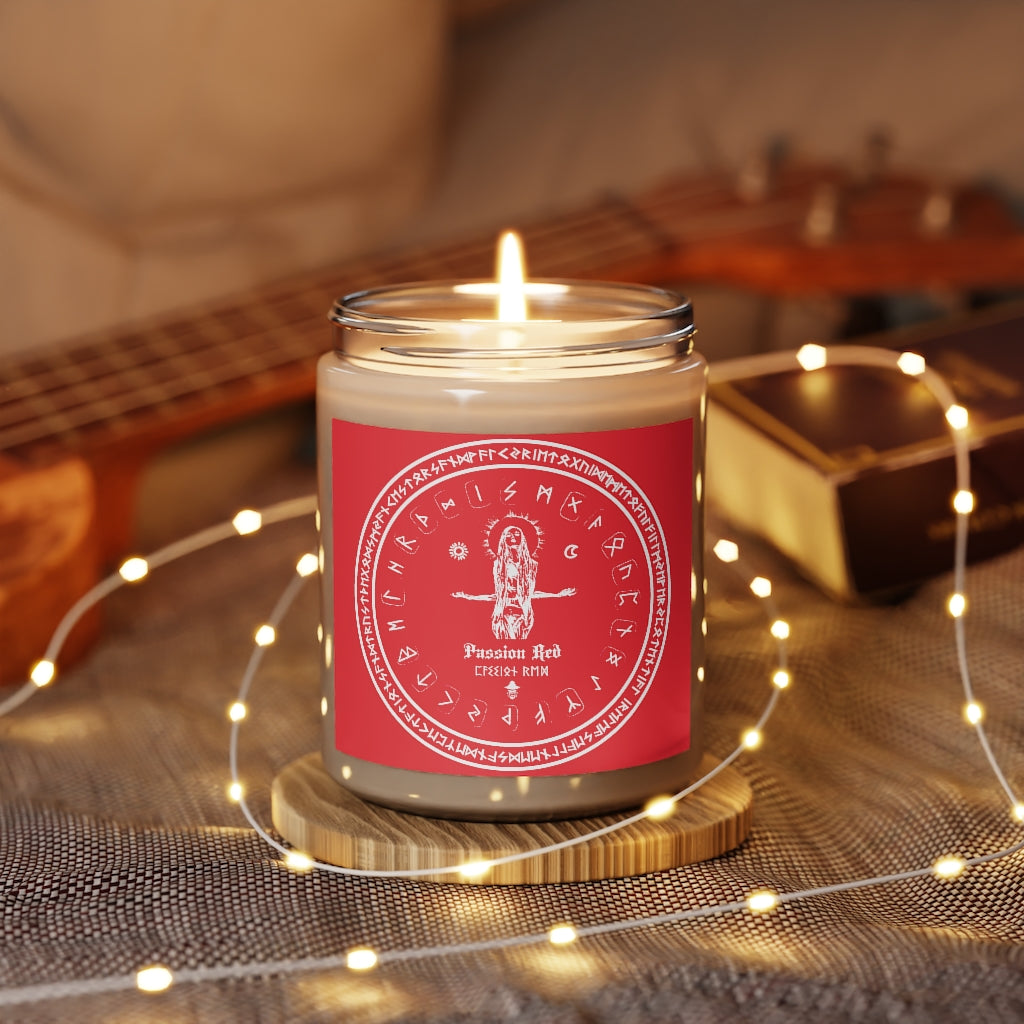 Spell Candle - Passion Red - Aromatherapy Spell craft Candles, 9oz. Witchcraft. ritual. Dark magic.