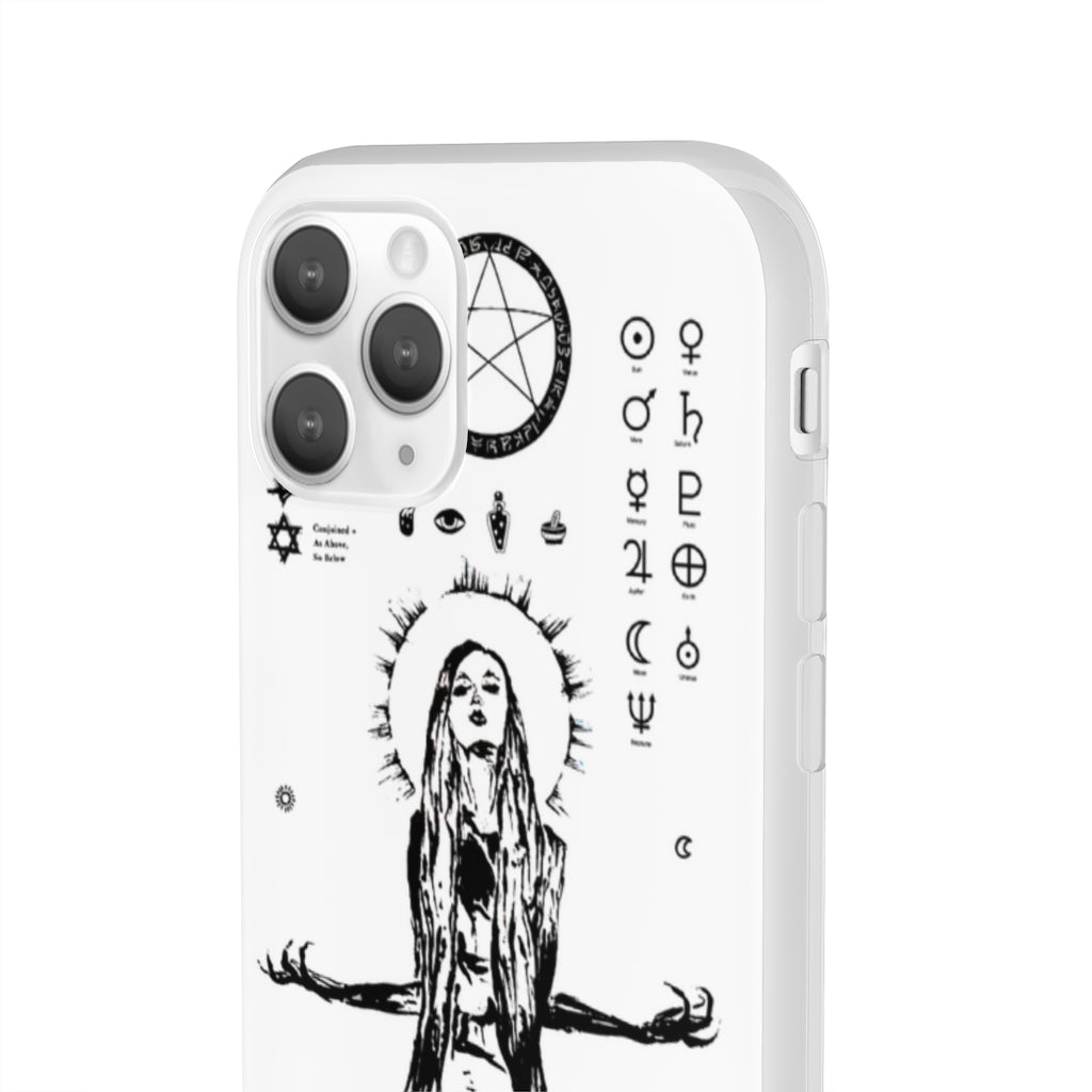 Flexi Cases - Her divine power. White version. mobile phone case, iPhone case, Samsung case, mobile accessory.