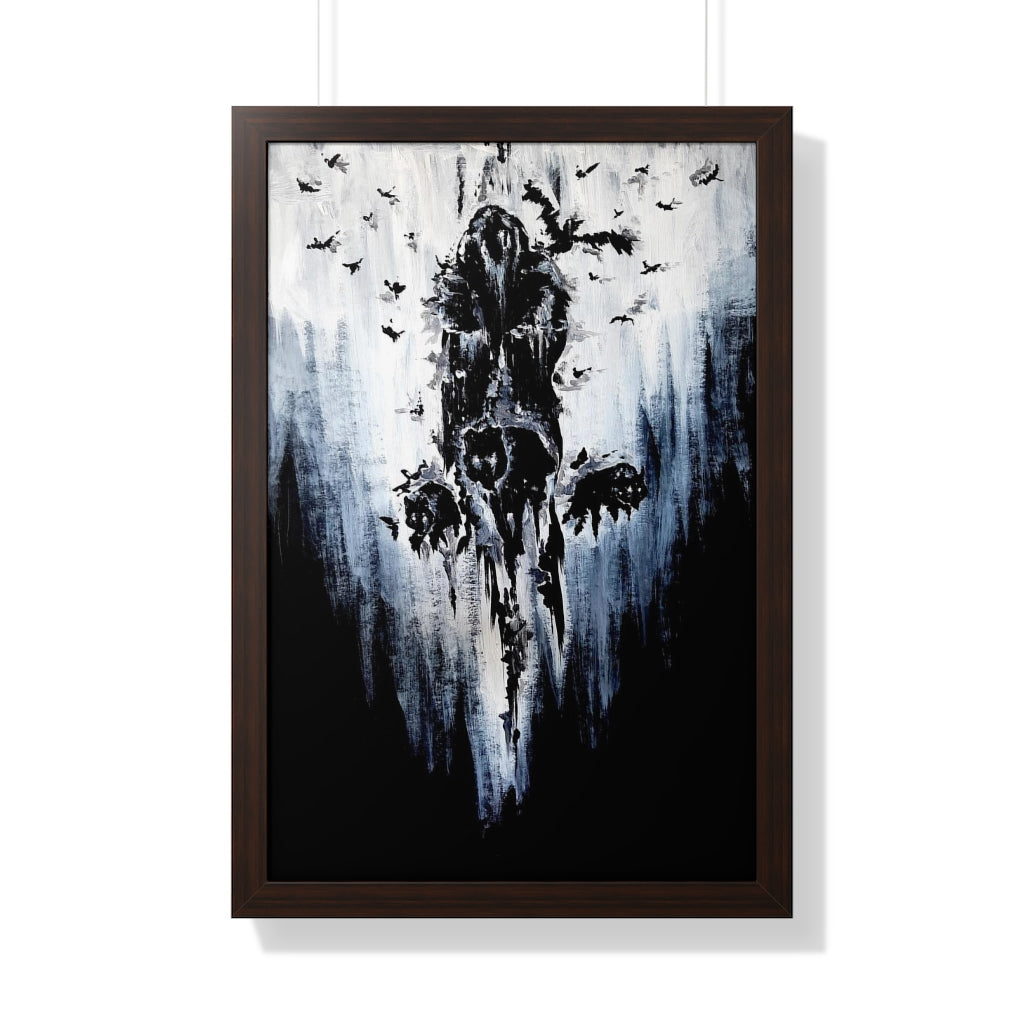 Framed Vertical Poster - Valhalla is calling you. Viking wall art, Odin Norse mythology.