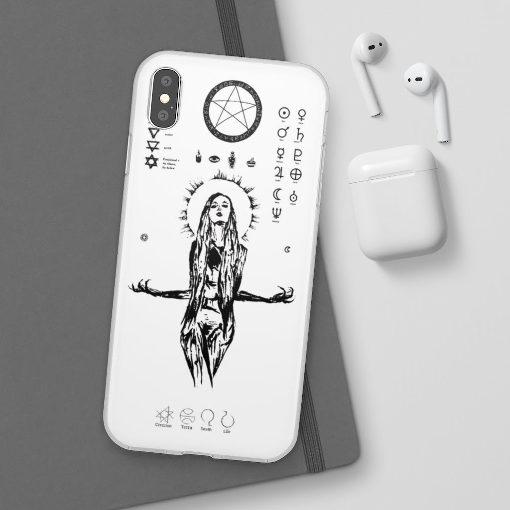 Flexi Cases - Her divine power. White version. mobile phone case, iPhone case, Samsung case, mobile accessory.