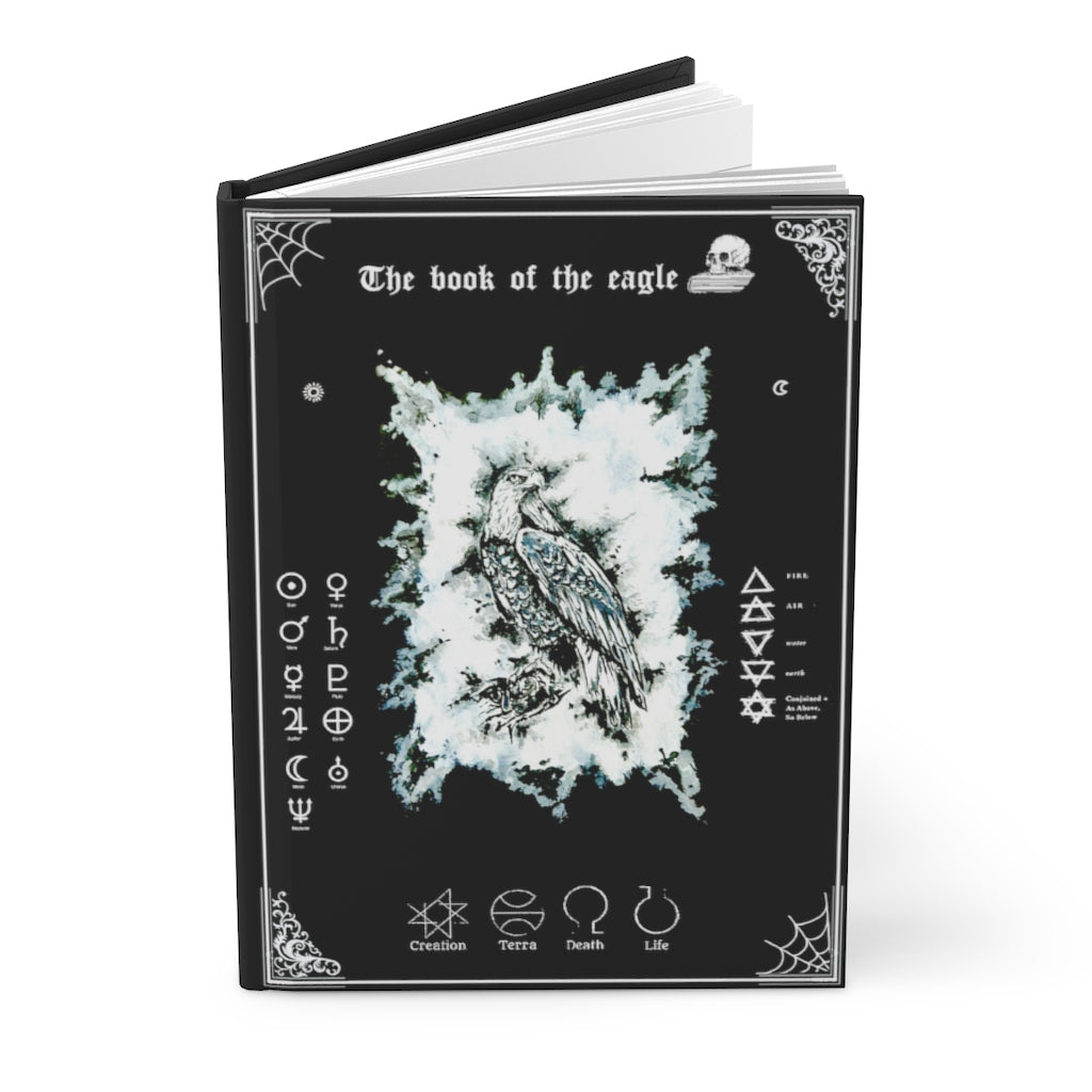 Book of the owl - Hardcover Journal Matte. The dark gypsy. Witchcraft, pagan.