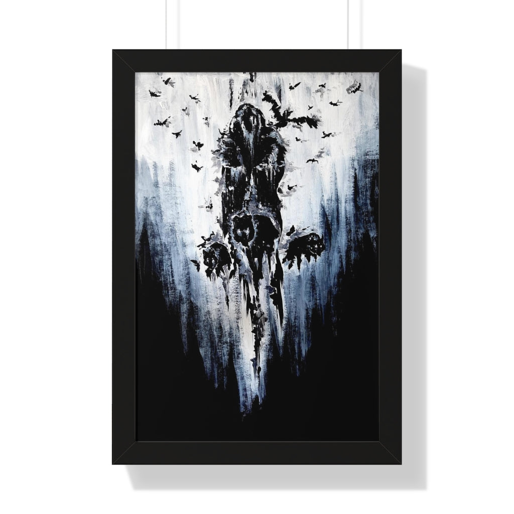 Framed Vertical Poster - Valhalla is calling you. Viking wall art, Odin Norse mythology.