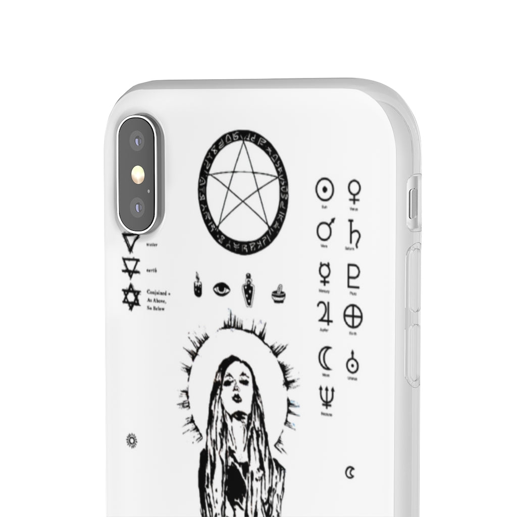 Flexi Cases - Her divine power. White version. mobile phone case, iPhone case, Samsung case, mobile accessory.