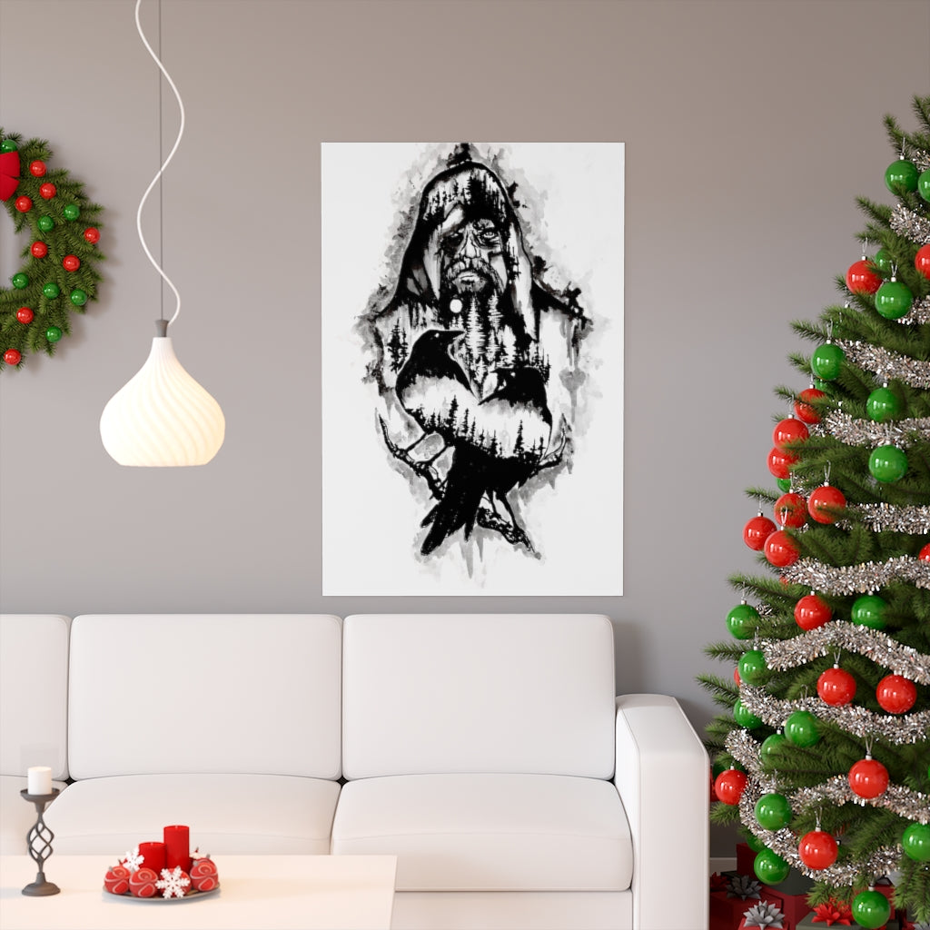 Odin calls you to Valhalla - Premium Matte vertical posters