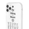 Flexi Cases - The Viking runes. White version. mobile phone case, iPhone case, Samsung case, mobile accessory. Norse. Viking. pagan