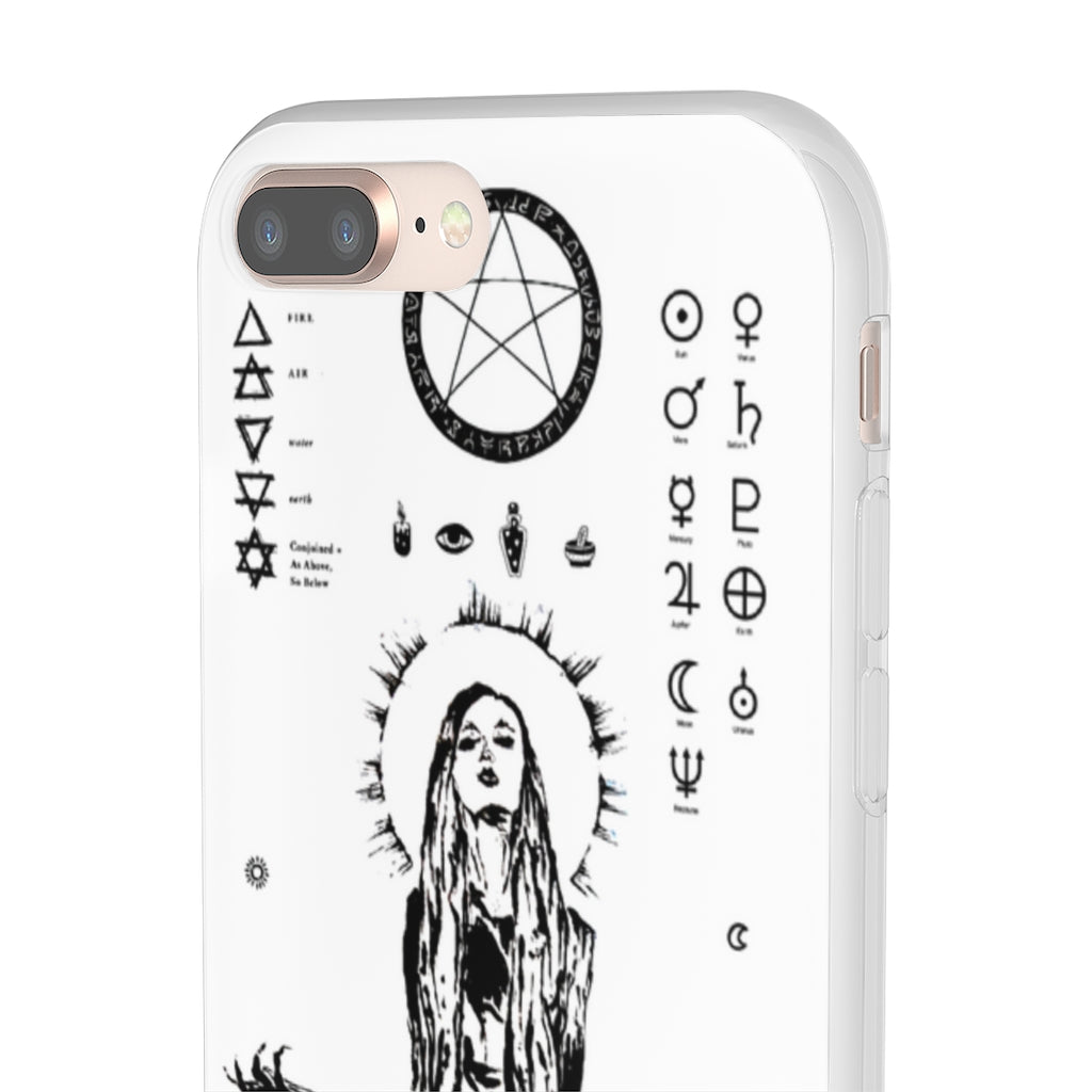Flexi Cases - Her divine power. White version. mobile phone case, iPhone case, Samsung case, mobile accessory.