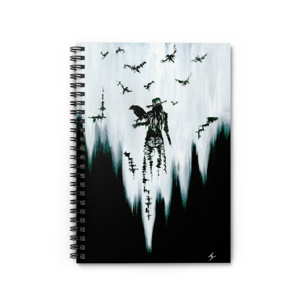 Spiral Notebook - Ruled Line. The raven witch Diana