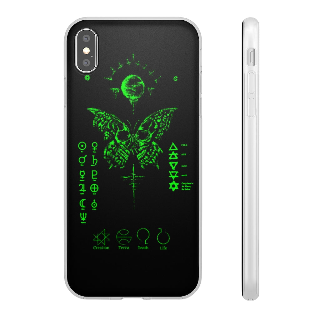 Flexi Cases - The deathly butterfly. mobile phone case, iPhone case, Samsung case, mobile accessory.