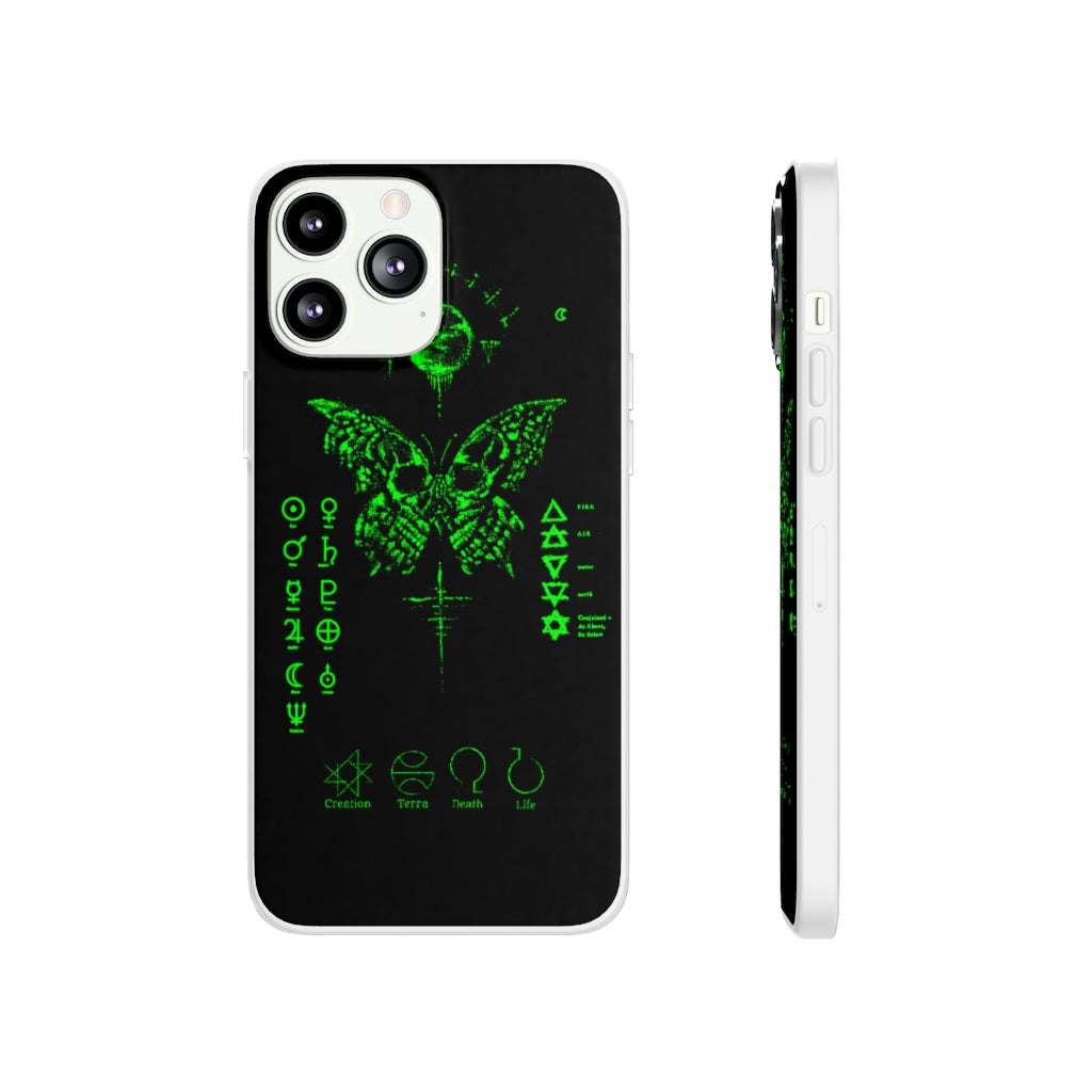 Flexi Cases - The deathly butterfly. mobile phone case, iPhone case, Samsung case, mobile accessory.