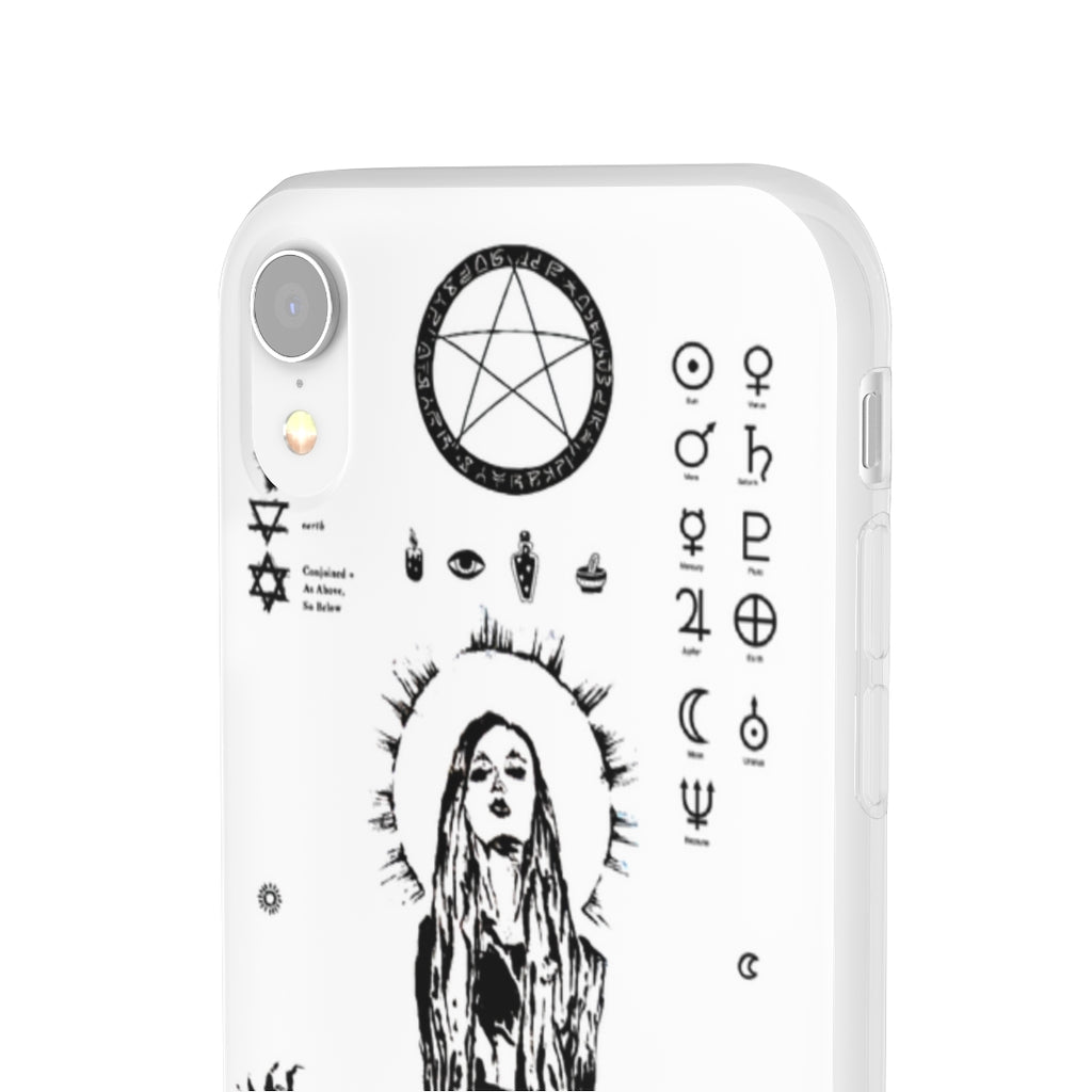 Flexi Cases - Her divine power. White version. mobile phone case, iPhone case, Samsung case, mobile accessory.