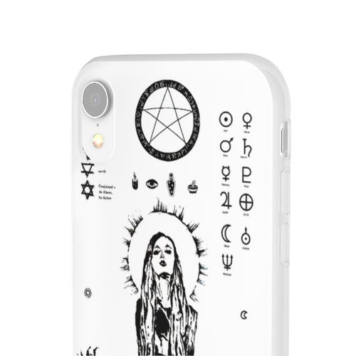 Flexi Cases - Her divine power. White version. mobile phone case, iPhone case, Samsung case, mobile accessory.