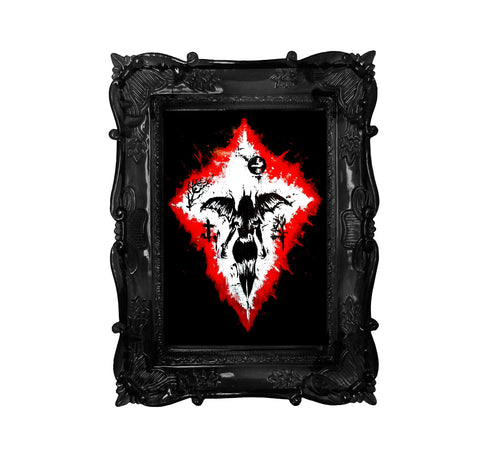 Her devilish power. Home décor - Poster wall art.