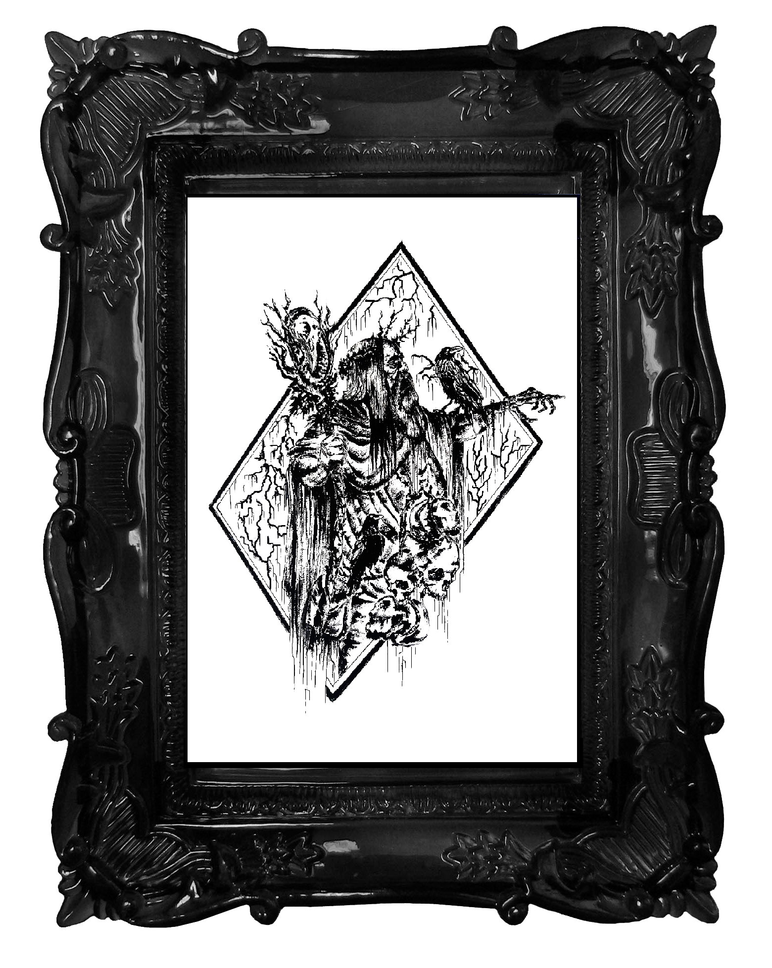 Odin is watching you - Poster wall art. High quality Enhanced Matte poster