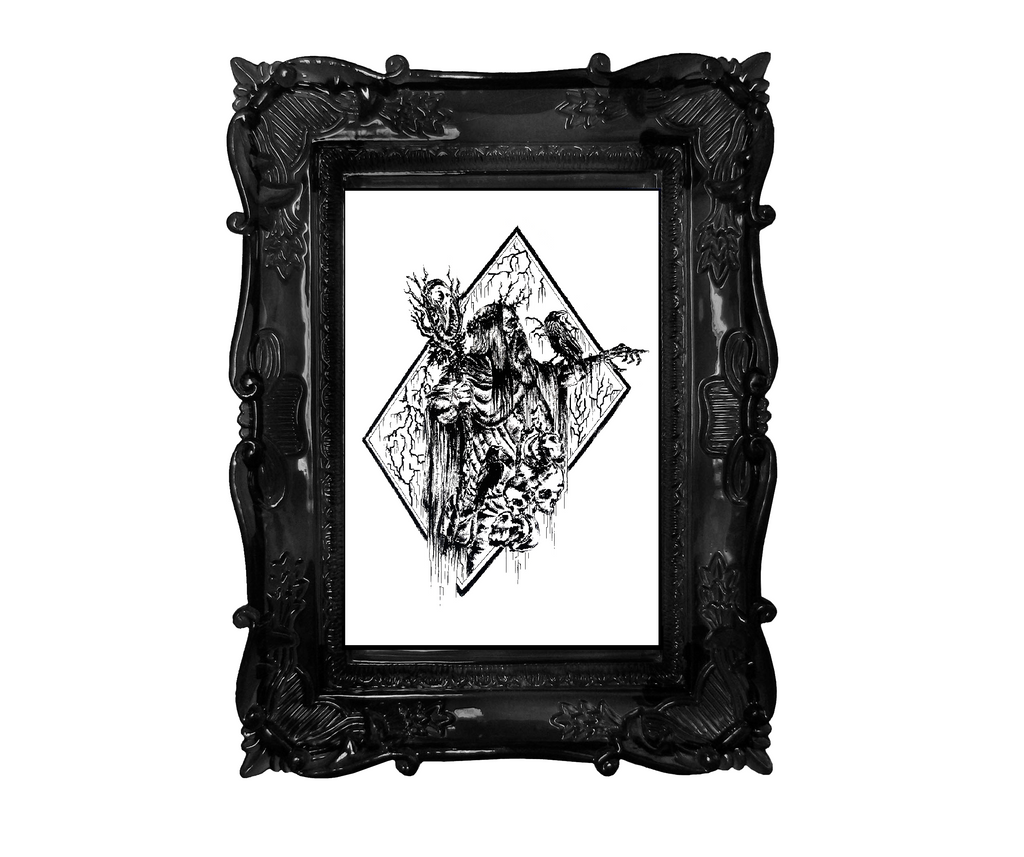 Odin is watching you - Poster wall art. High quality Enhanced Matte poster
