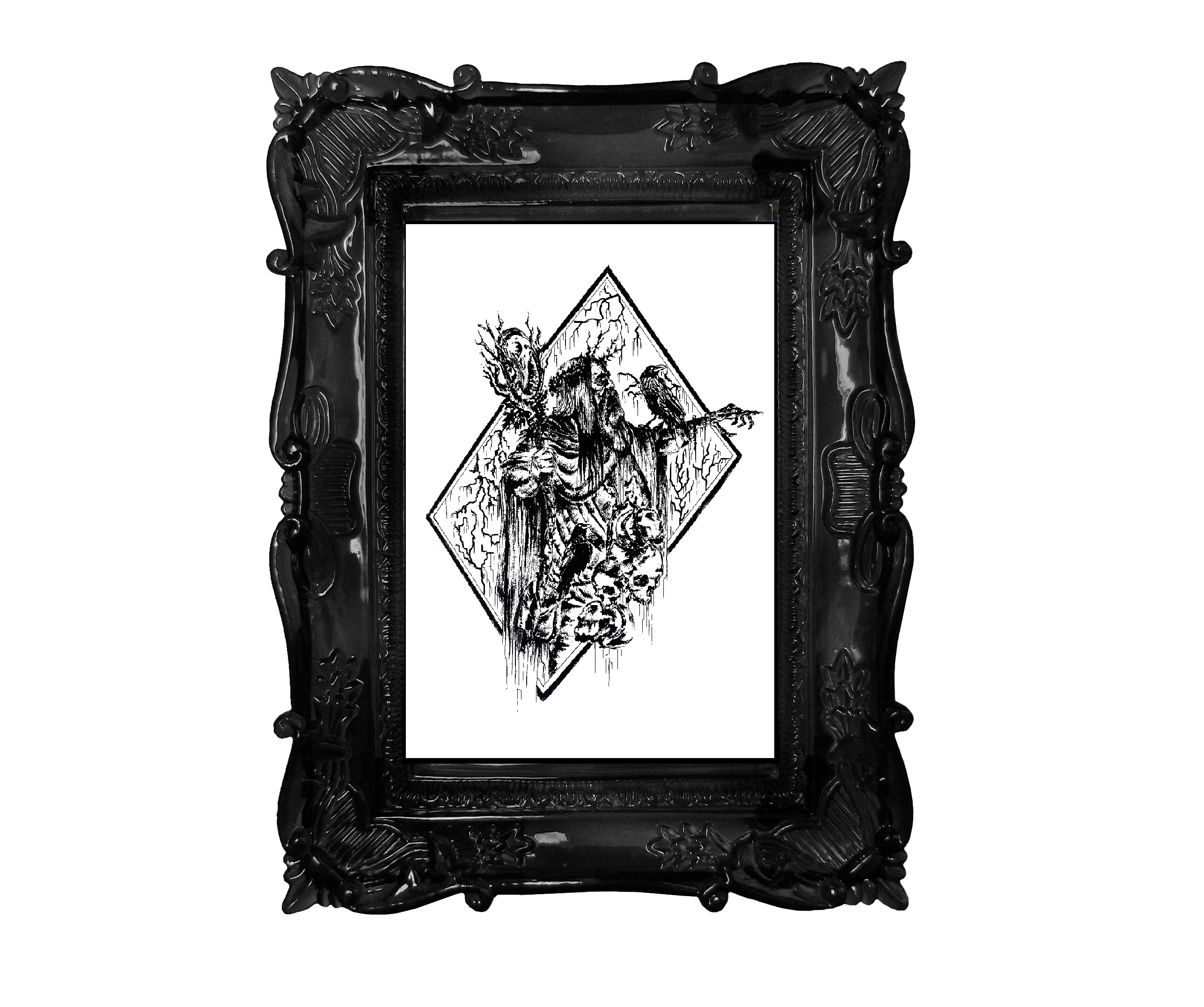 Odin is watching you - Poster wall art. High quality Enhanced Matte poster