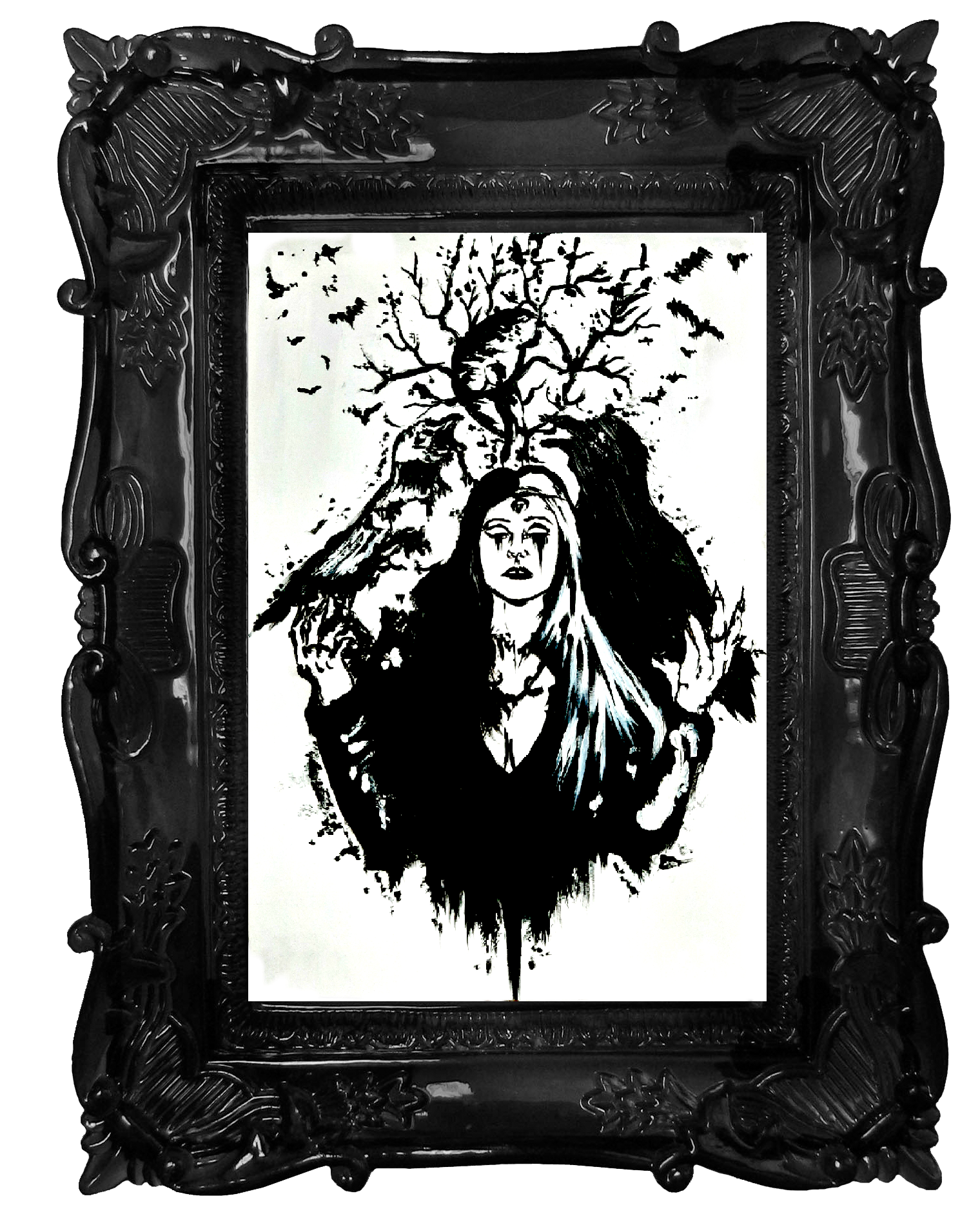 Life and death of the ravens. Home decor - Poster wall art.