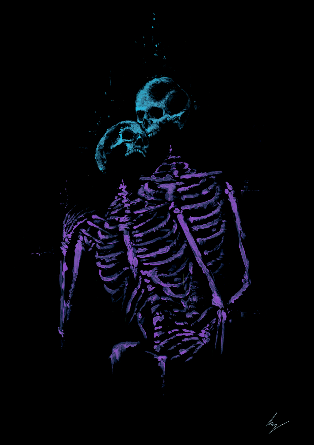 True love defies the realm of death - Wall art