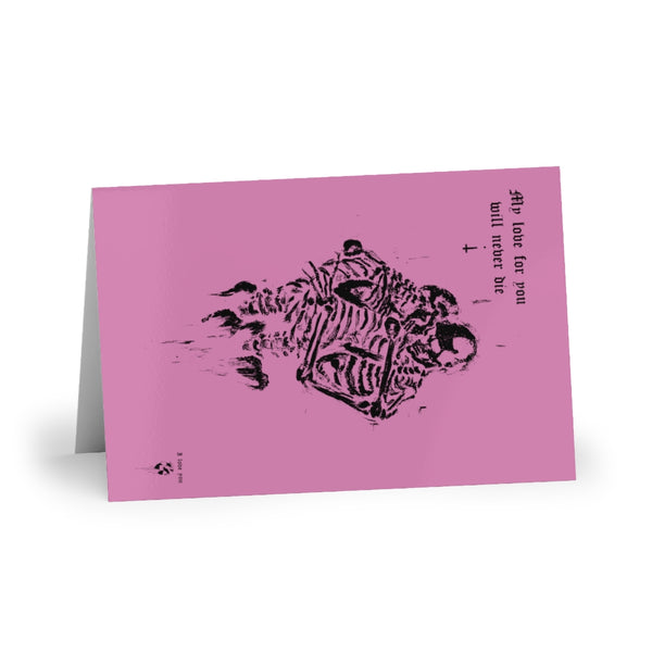 Copy of My love for you will never die. Greeting Cards (1 or 10-pcs). Pink version