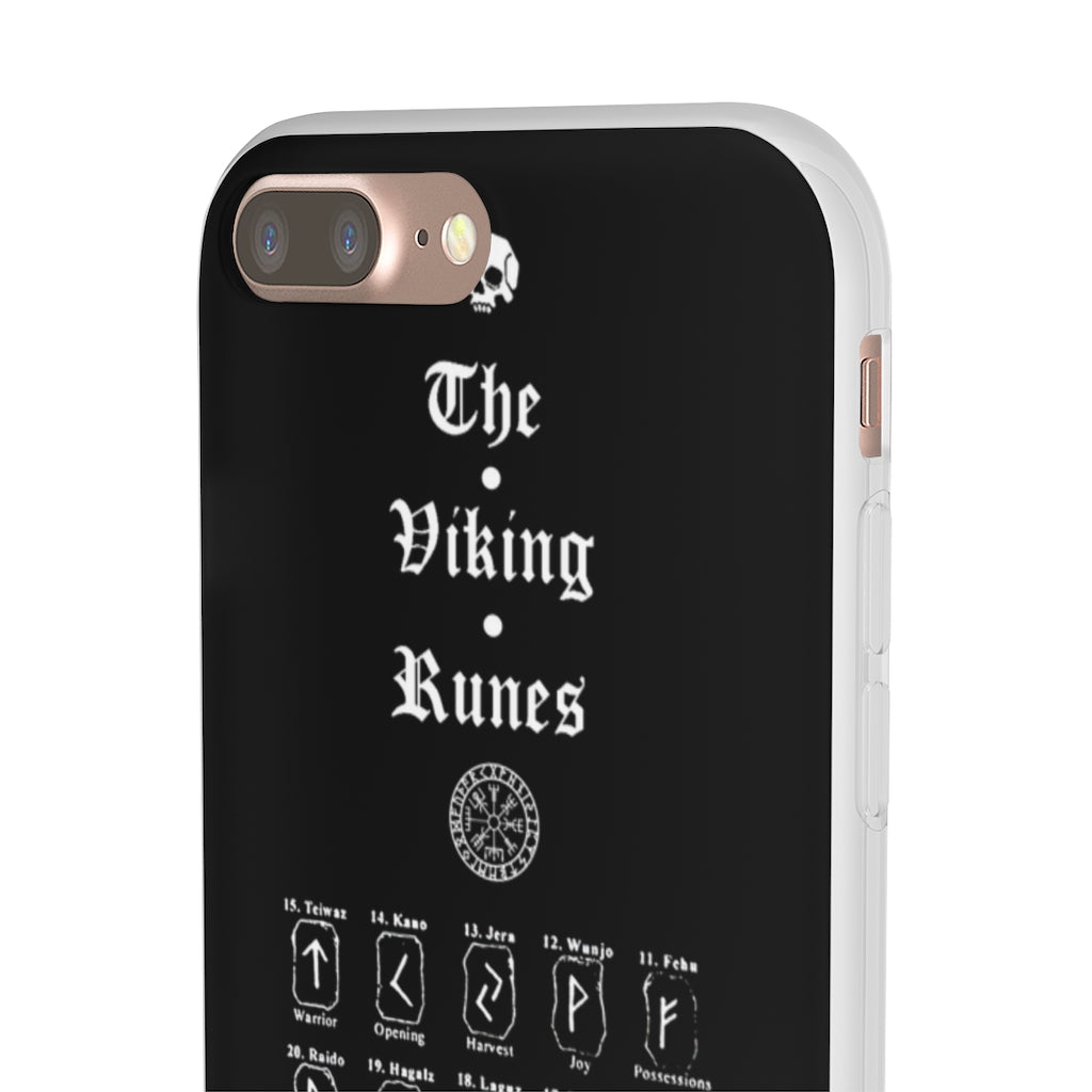 Flexi Cases - The Viking runes. White version. mobile phone case, iPhone case, Samsung case, mobile accessory. Norse. Viking. pagan