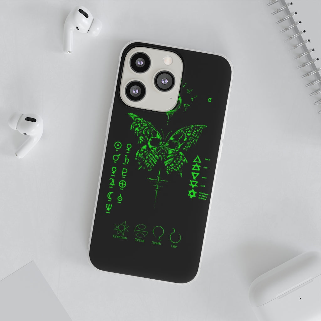 Flexi Cases - The deathly butterfly. mobile phone case, iPhone case, Samsung case, mobile accessory.
