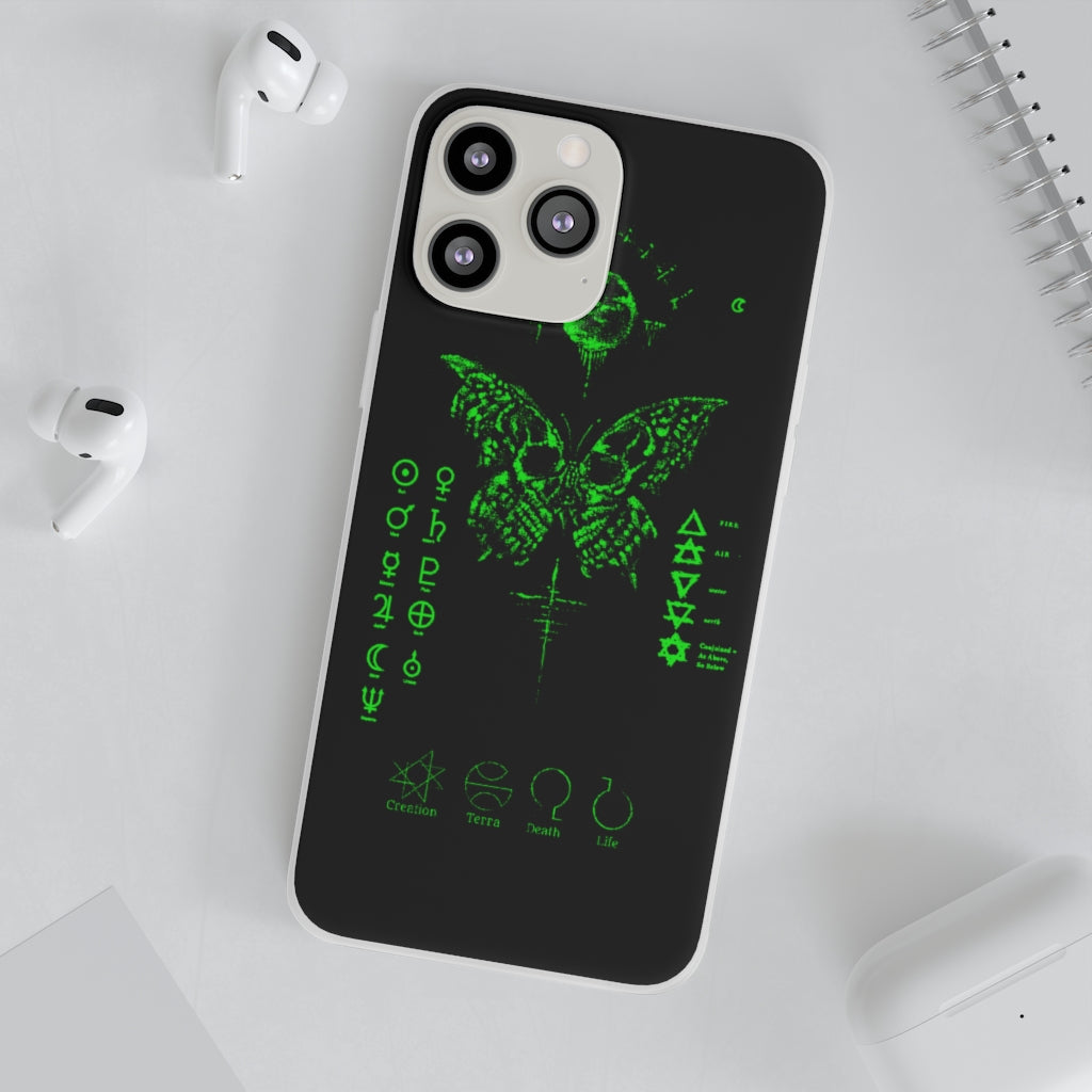 Flexi Cases - The deathly butterfly. mobile phone case, iPhone case, Samsung case, mobile accessory.