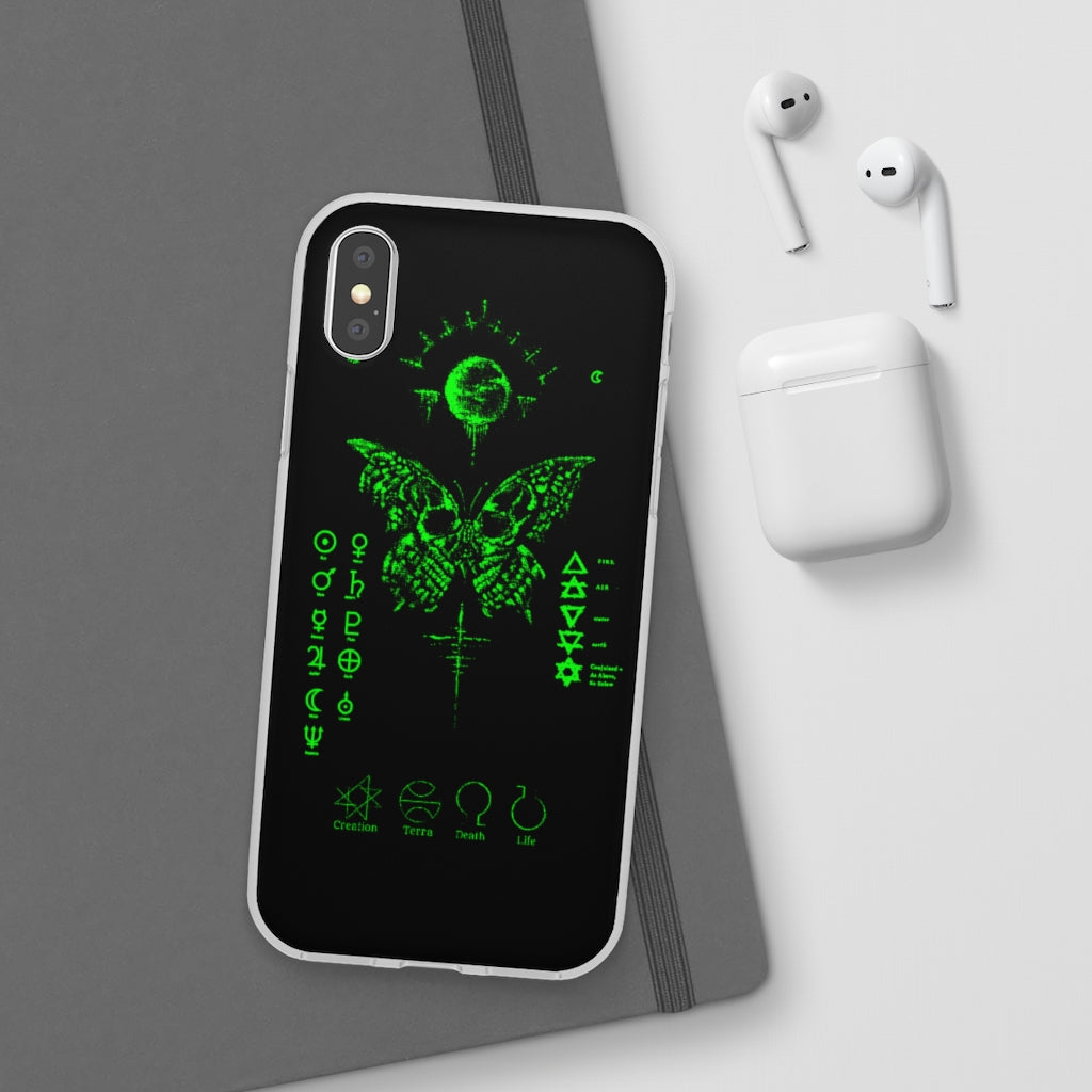 Flexi Cases - The deathly butterfly. mobile phone case, iPhone case, Samsung case, mobile accessory.
