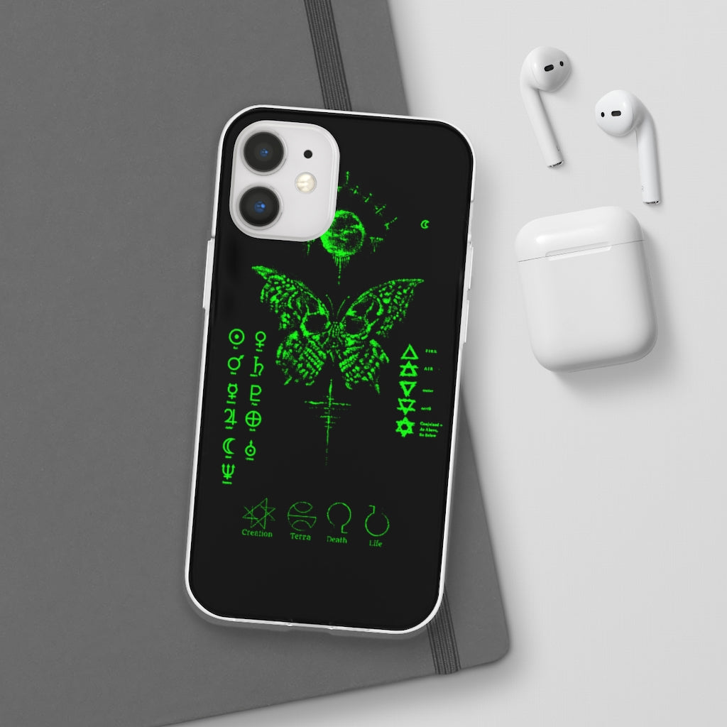 Flexi Cases - The deathly butterfly. mobile phone case, iPhone case, Samsung case, mobile accessory.