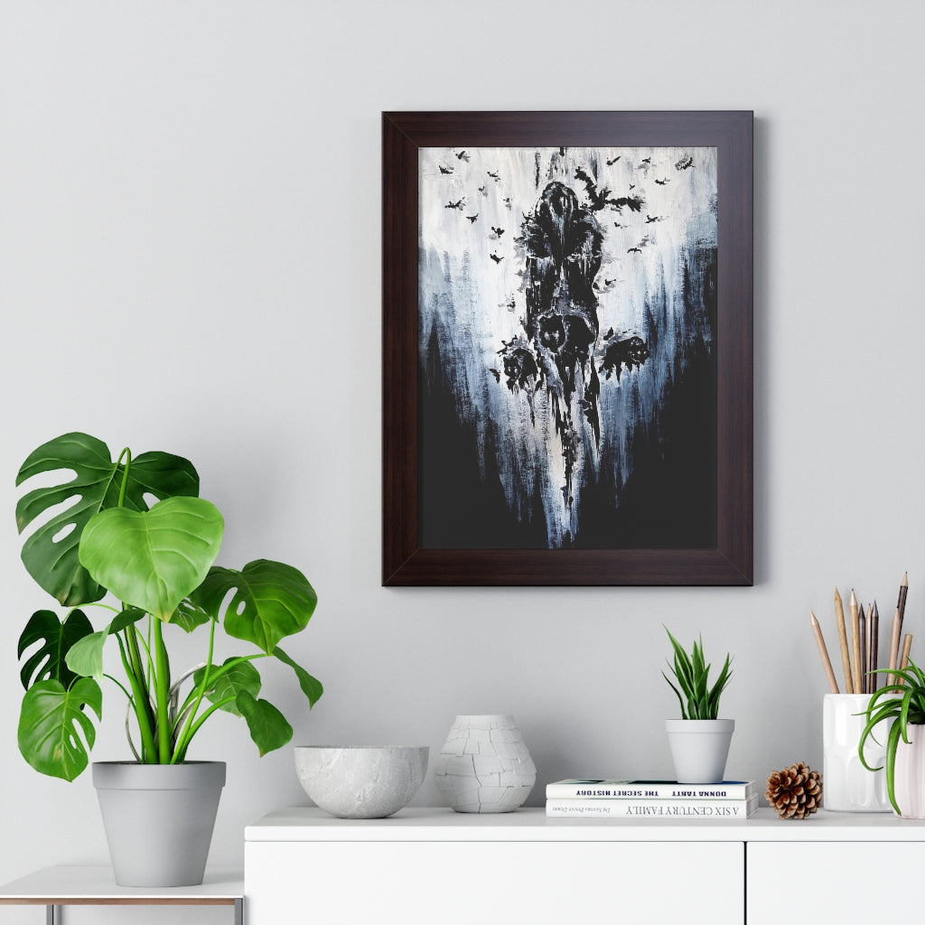 Framed Vertical Poster - Valhalla is calling you. Viking wall art, Odin Norse mythology.