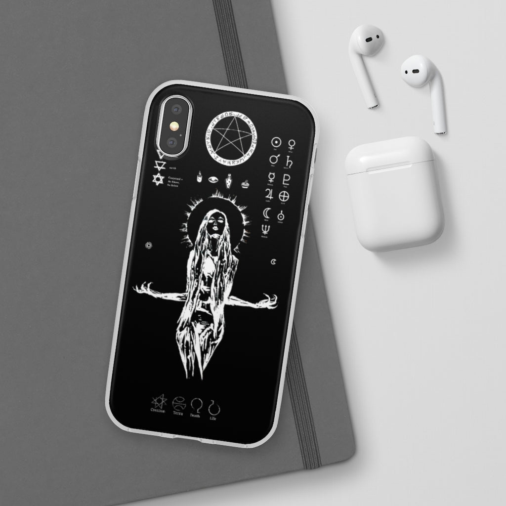 Flexi Cases - Her divine power. Black version. mobile phone case, iPhone case, Samsung case, mobile accessory.