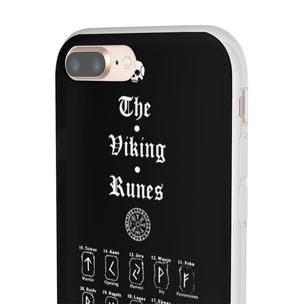 Flexi Cases - The Viking runes. White version. mobile phone case, iPhone case, Samsung case, mobile accessory. Norse. Viking. pagan
