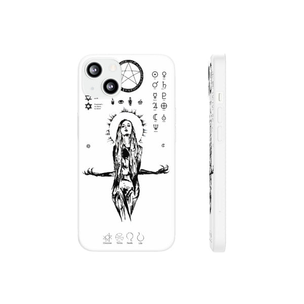 Flexi Cases - Her divine power. White version. mobile phone case, iPhone case, Samsung case, mobile accessory.