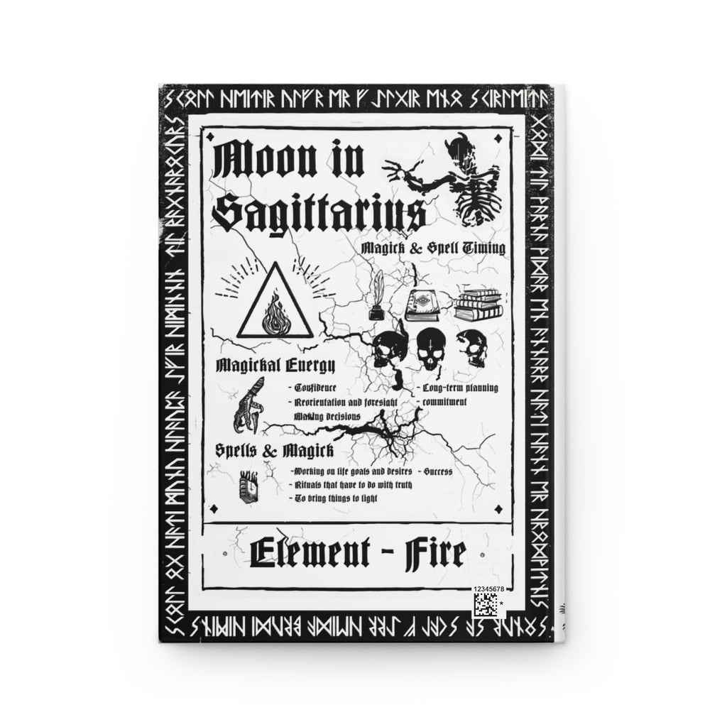 Sagittarius. Spell and magic journal. Star sign - Hardcover Journal Matte. The shadow warlock. Lined journal. Artistic, story, Spell craft.