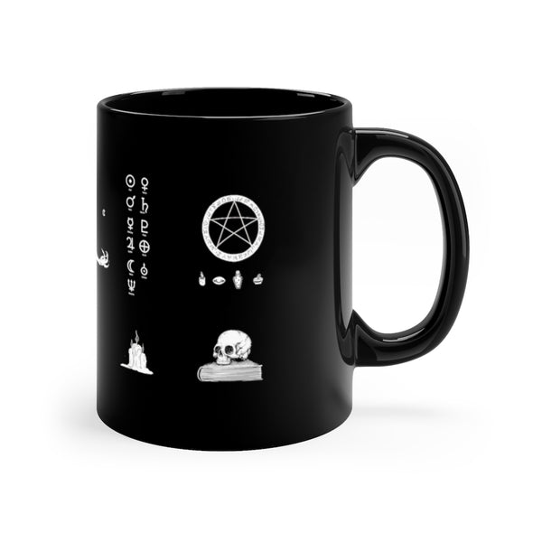 Her divine power mug - 11oz Black Mug