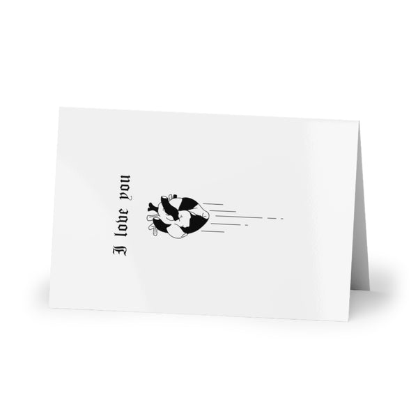 My love for you will never die. Greeting Cards (1 or 10-pcs). White version