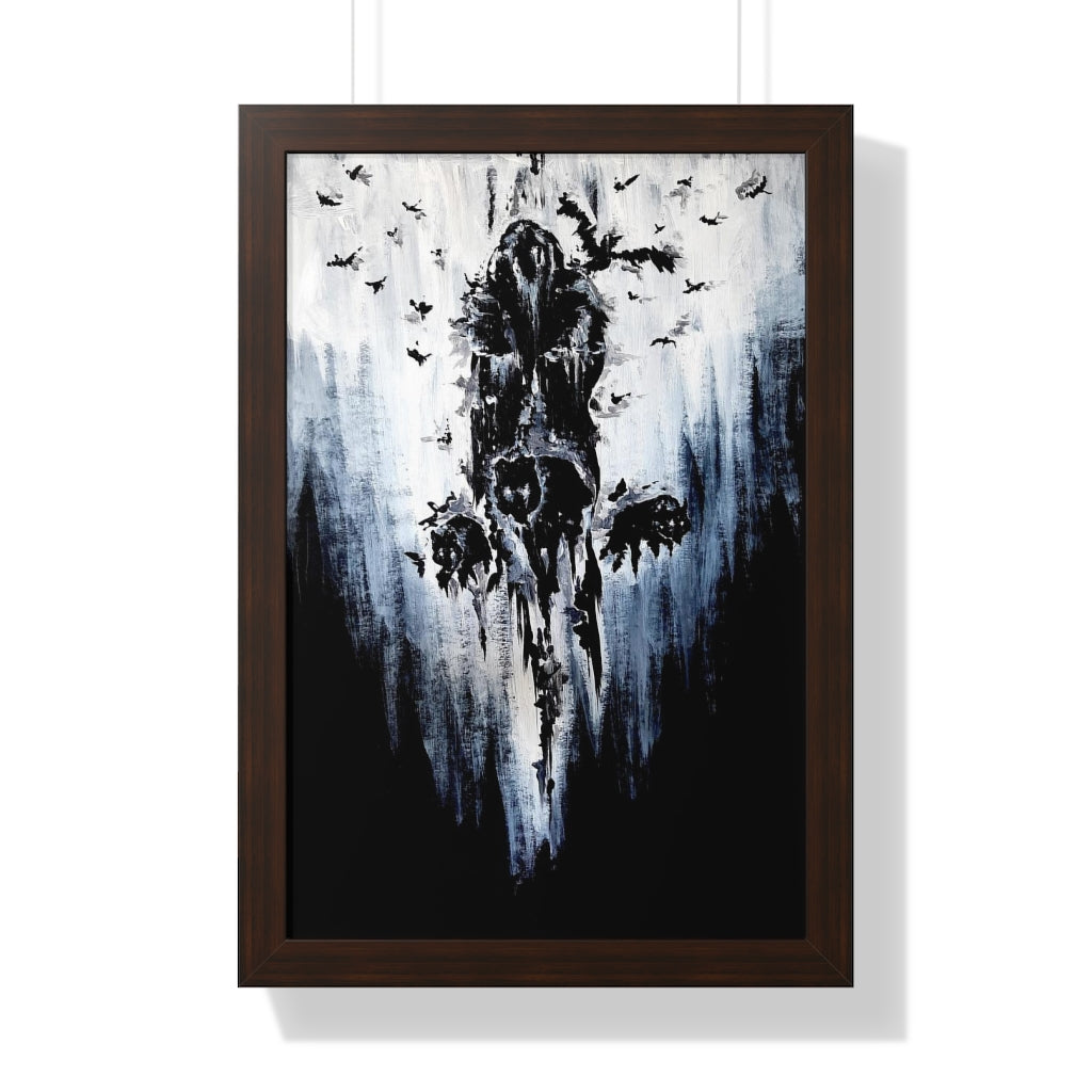 Framed Vertical Poster - Valhalla is calling you. Viking wall art, Odin Norse mythology.
