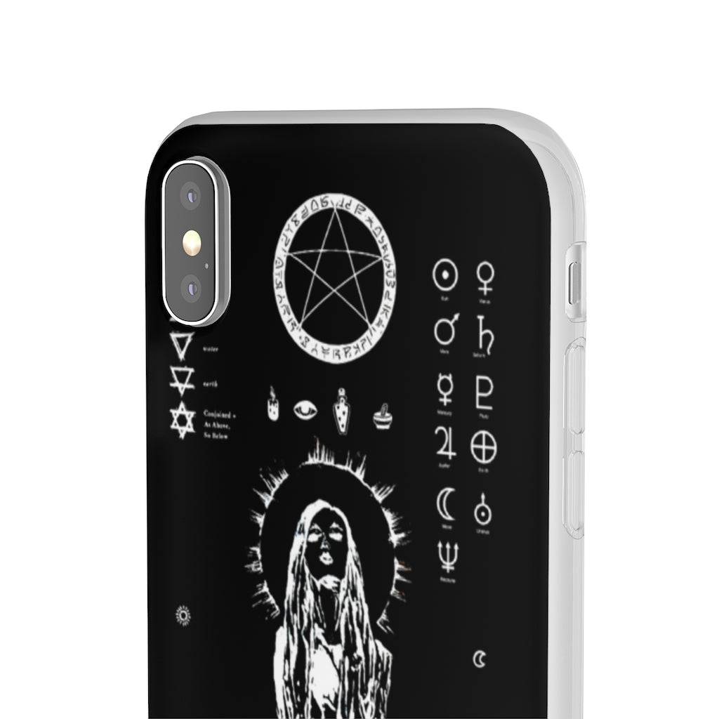 Flexi Cases - Her divine power. Black version. mobile phone case, iPhone case, Samsung case, mobile accessory.