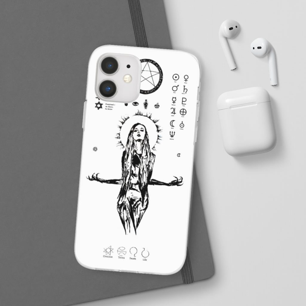 Flexi Cases - Her divine power. White version. mobile phone case, iPhone case, Samsung case, mobile accessory.
