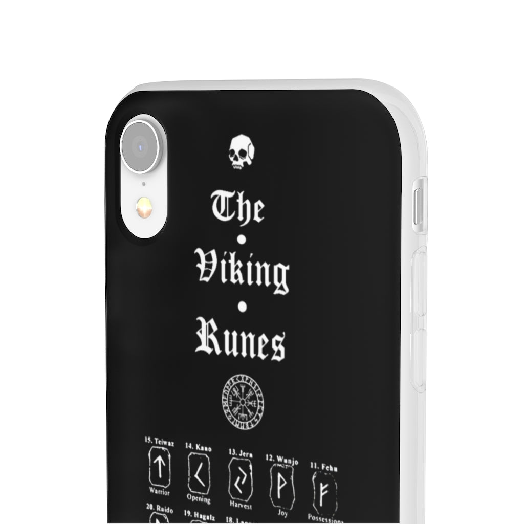 Flexi Cases - The Viking runes. White version. mobile phone case, iPhone case, Samsung case, mobile accessory. Norse. Viking. pagan