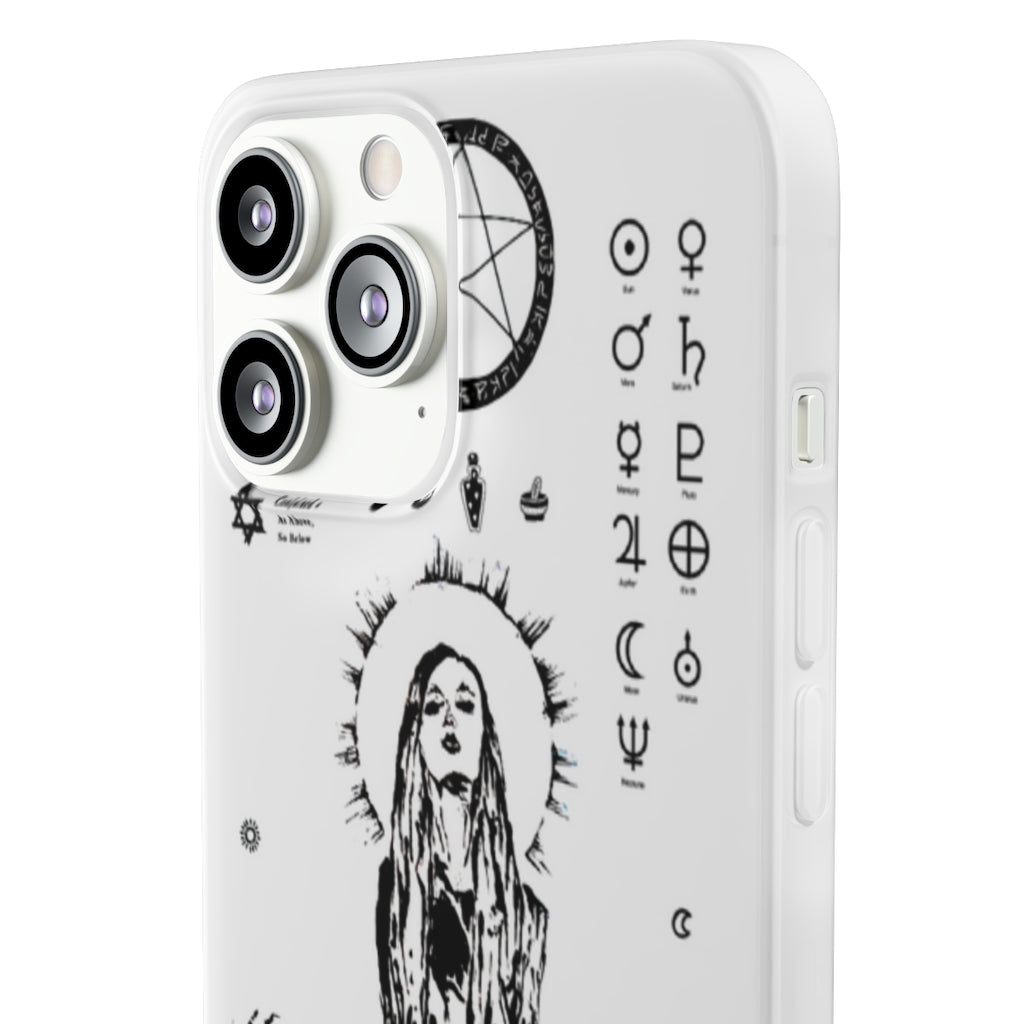 Flexi Cases - Her divine power. White version. mobile phone case, iPhone case, Samsung case, mobile accessory.
