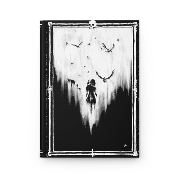 The Raven - Necromancy. Book of the dead. Hardcover Journal Matte. Gothic spell book - Journal