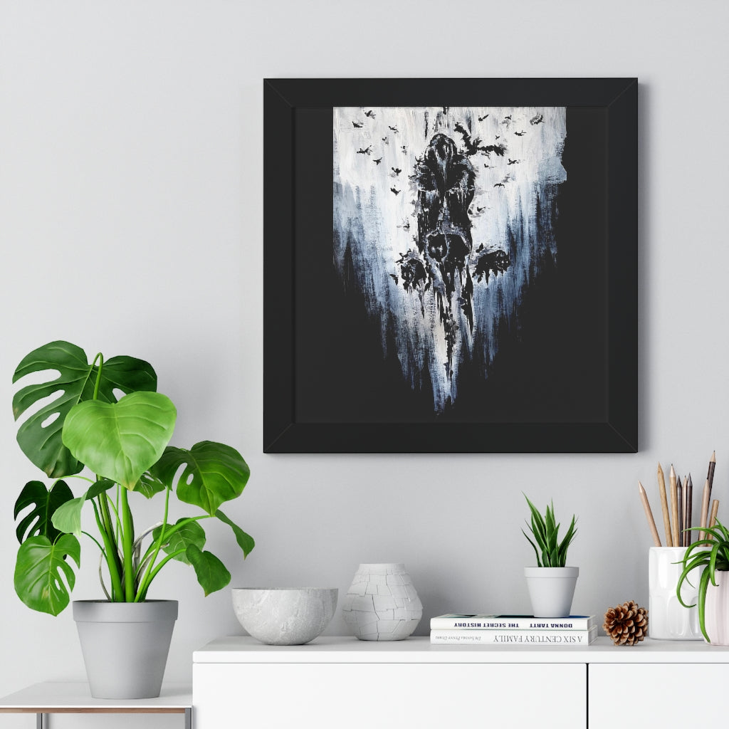 Framed Vertical Poster - Valhalla is calling you. Viking wall art, Odin Norse mythology.