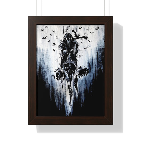 Framed Vertical Poster - Valhalla is calling you. Viking wall art, Odin Norse mythology.