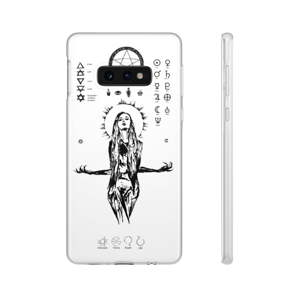 Flexi Cases - Her divine power. White version. mobile phone case, iPhone case, Samsung case, mobile accessory.