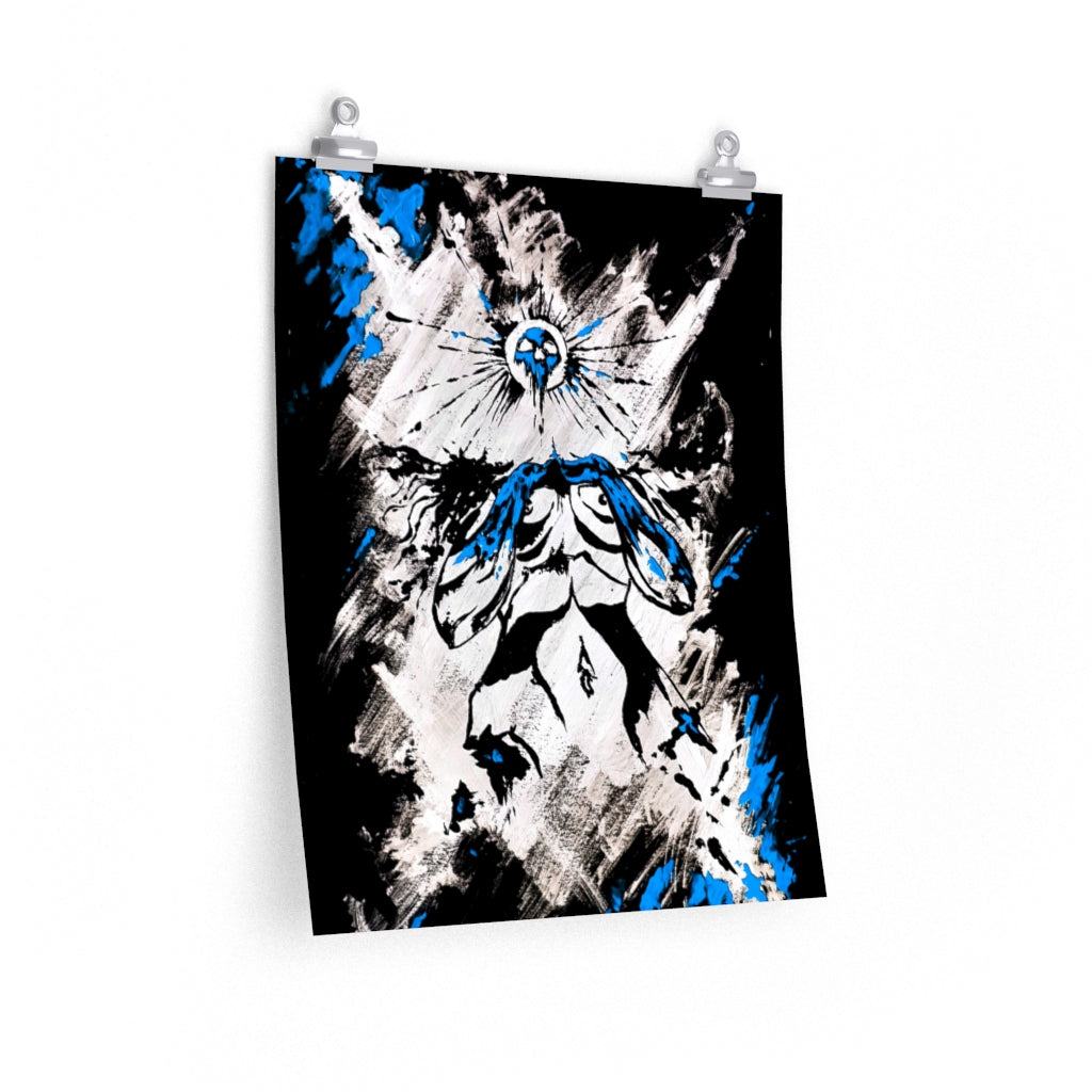 Copy of Let the sun scream down on her. Ice blue - Premium Matte vertical posters