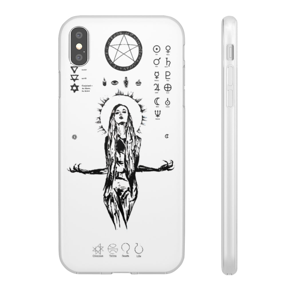 Flexi Cases - Her divine power. White version. mobile phone case, iPhone case, Samsung case, mobile accessory.