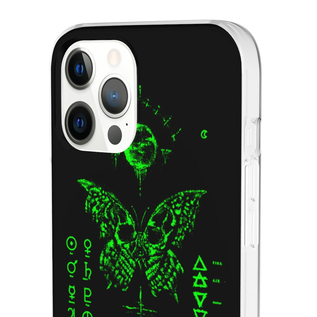 Flexi Cases - The deathly butterfly. mobile phone case, iPhone case, Samsung case, mobile accessory.