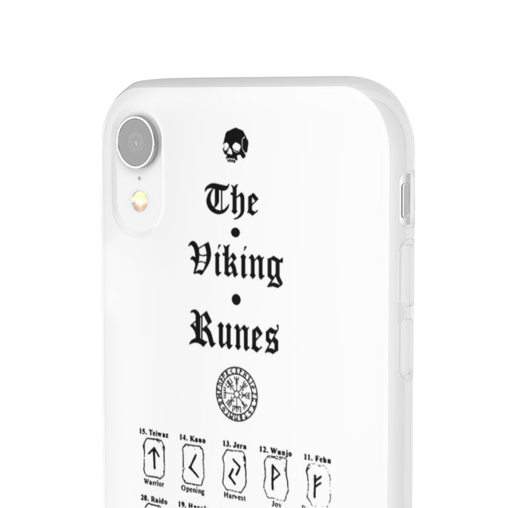 Flexi Cases - The Viking runes. White version. mobile phone case, iPhone case, Samsung case, mobile accessory. Norse. Viking. pagan