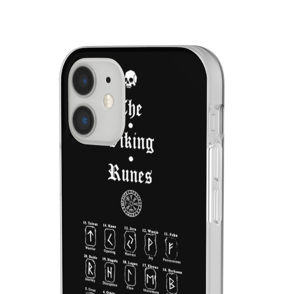 Flexi Cases - The Viking runes. White version. mobile phone case, iPhone case, Samsung case, mobile accessory. Norse. Viking. pagan