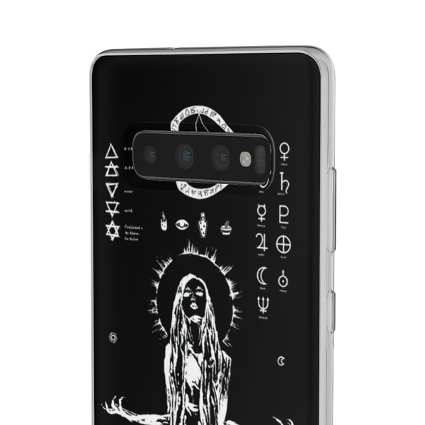 Flexi Cases - Her divine power. Black version. mobile phone case, iPhone case, Samsung case, mobile accessory.